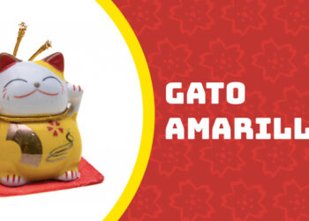 Gatito de la fortuna Amarillo